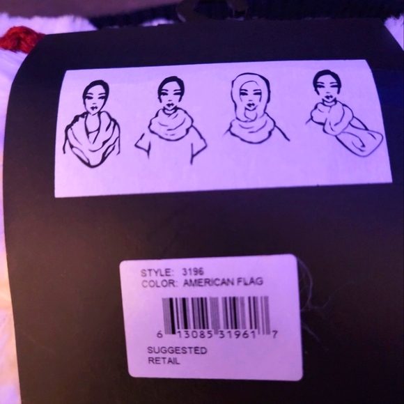 MODENA PATRIOTIC WRAP SCARF - Picture 8 of 8